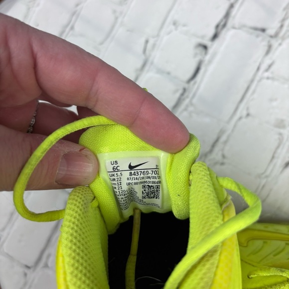 Nike Air Foamposite Little Posite Pro Volt CW1593-702 Size 6C - Picture 6 of 9